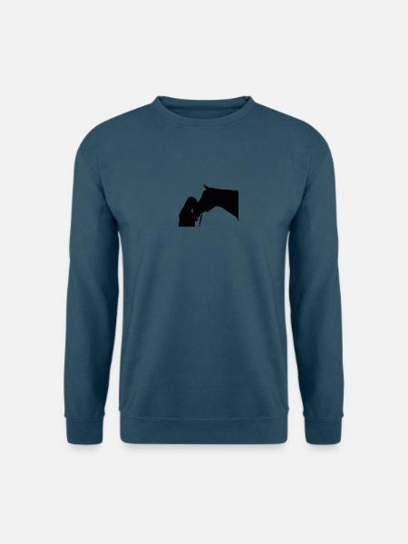 Pferd - Unisex Pullover - Indigoblau