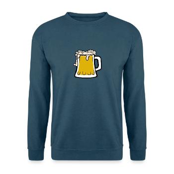 alcohol bier - Unisex Pullover - Indigoblau - Vorne