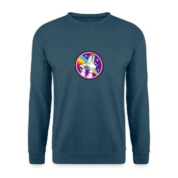 Space Shuttle - Unisex Pullover - Indigoblau - Vorne
