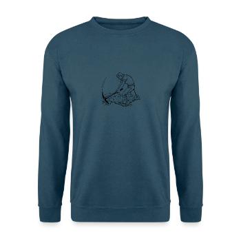 Arbeiter - Unisex Pullover - Indigoblau - Vorne