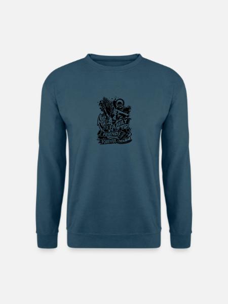 Family Friends Forever 666 - Unisex Pullover - Indigoblau