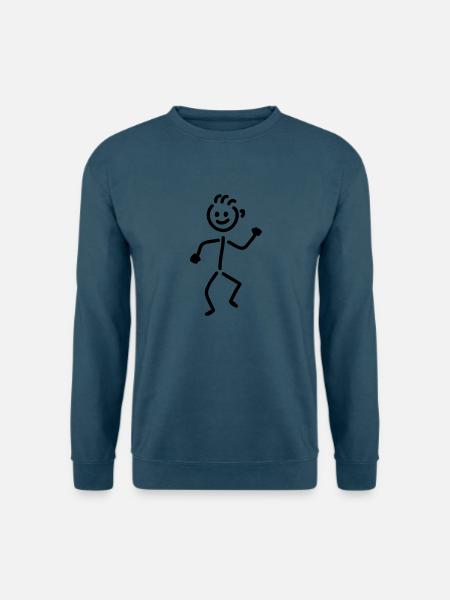 tanzendes Männchen - Unisex Pullover - Indigoblau