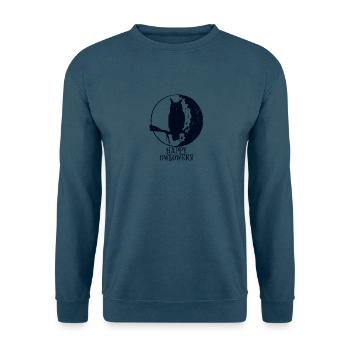 Happy Owloween Happy Halloween Feiertag Eule - Unisex Pullover - Indigoblau - Vorne