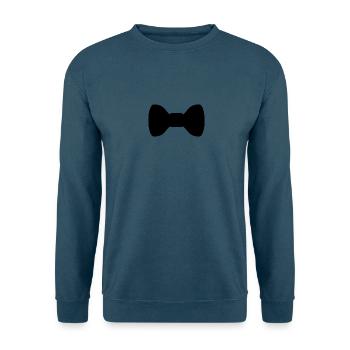 Bow tie - coole Fliege für den gehobenen Anlass - Unisex Pullover - Indigoblau - Vorne