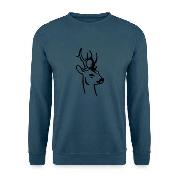 Rehbock - Unisex Pullover - Indigoblau - Vorne
