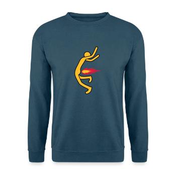 Fire Fart - Unisex Pullover - Indigoblau - Vorne