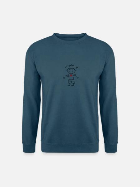 Geburtstagsshirt "bin jetzt groß" 25ter Geburtstag - Unisex Pullover - Indigoblau