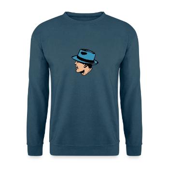 Gangster Pop Art - Unisex Pullover - Indigoblau - Vorne