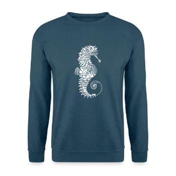 Seepferd - Unisex Pullover - Indigoblau - Vorne