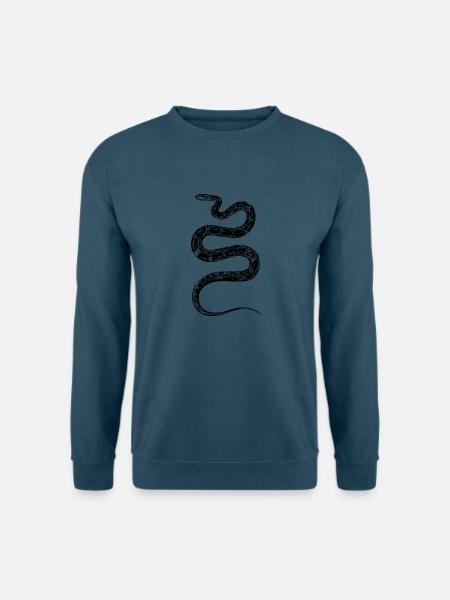 Snake Design - Unisex Pullover - Indigoblau