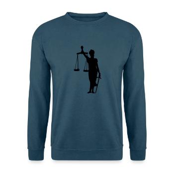 Gerechtigkeit - Unisex Pullover - Indigoblau - Vorne