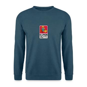 Die Super Mutti - Unisex Pullover - Indigoblau - Vorne