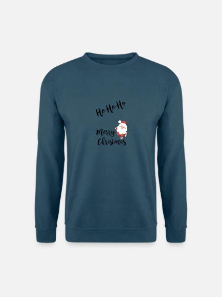 Hohoho - merry xmas Weihnachten Geschenk - Unisex Pullover - Indigoblau