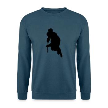 Hockey Player - Unisex Pullover - Indigoblau - Vorne