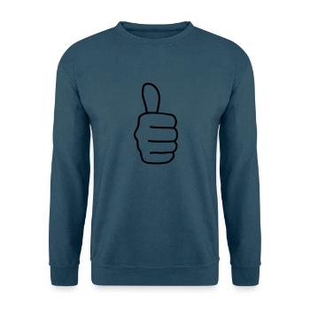 Daumen hoch - Unisex Pullover - Indigoblau - Vorne