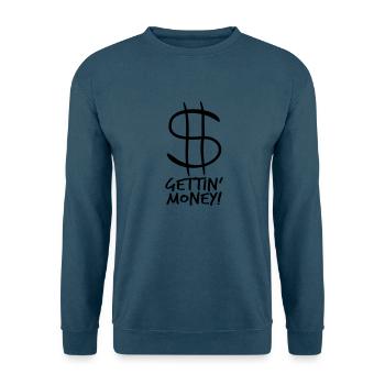 dollar gettin money symbol zeichen geld reich geld - Unisex Pullover - Indigoblau - Vorne