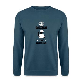 King of the Kitchen - Unisex Pullover - Indigoblau - Vorne