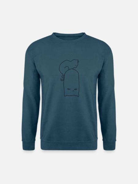 Der Kater am nächsten Morgen - Unisex Pullover - Indigoblau