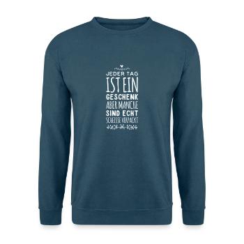 lustiger Spruch - Unisex Pullover - Indigoblau - Vorne
