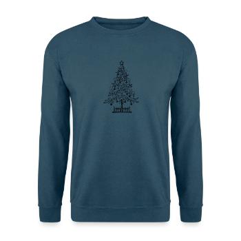 Weihnachtsbaum - Unisex Pullover - Indigoblau - Vorne