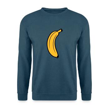 obst banane lecker gesund essen bananenschale krum - Unisex Pullover - Indigoblau - Vorne