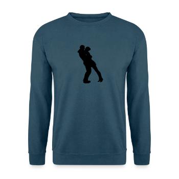 Umarmung - Unisex Pullover - Indigoblau - Vorne