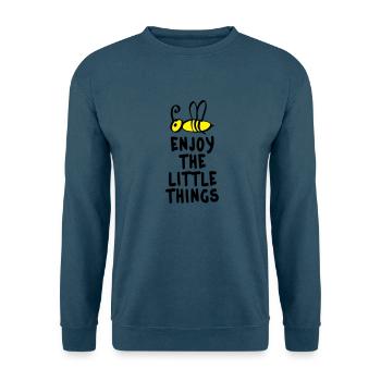 enjoy the little things 2c - Unisex Pullover - Indigoblau - Vorne