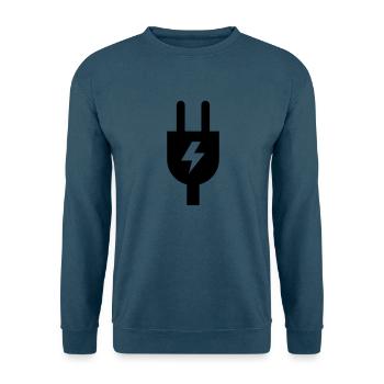 Stecker - Unisex Pullover - Indigoblau - Vorne