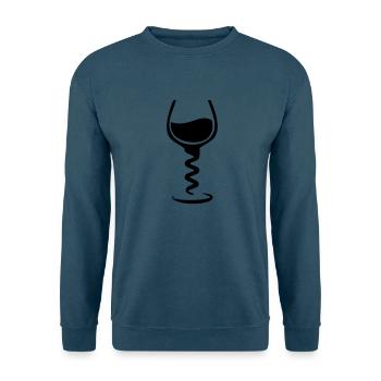 vino - Unisex Pullover - Indigoblau - Vorne