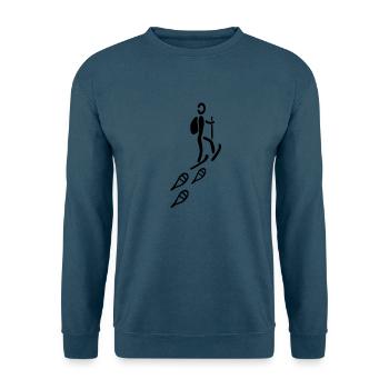 Schneeschuh Tour - Unisex Pullover - Indigoblau - Vorne