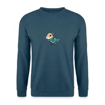 Dino-Hamster Fusion: Fabelwesen Abenteuer - Unisex Pullover - Indigoblau - Vorne