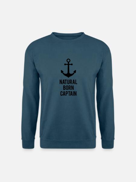 Natural Born Captain - Unisex Pullover - Indigoblau
