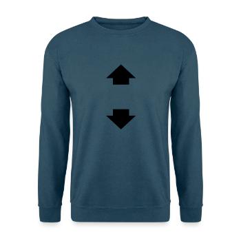 arrow up and down - Unisex Pullover - Indigoblau - Vorne