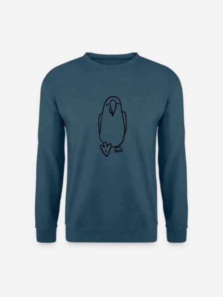 Art Deco Space Parrot - Unisex Pullover - Indigoblau