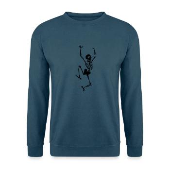 Tanzendes Skelett - Unisex Pullover - Indigoblau - Vorne