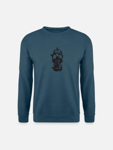 Gasmaske - Unisex Pullover - Indigoblau