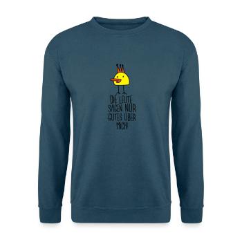 Die gute Ente (Spruch) - Unisex Pullover - Indigoblau - Vorne