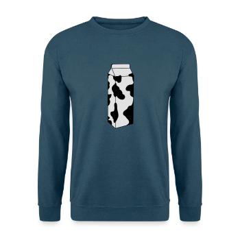 Milch - Unisex Pullover - Indigoblau - Vorne
