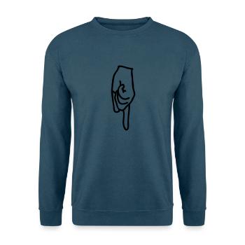 pfeil - Unisex Pullover - Indigoblau - Vorne