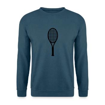 Tennisschläger - Unisex Pullover - Indigoblau - Vorne