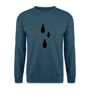 tears - Unisex Pullover - Indigoblau - Vorne