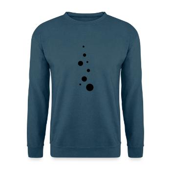 bubbles - Unisex Pullover - Indigoblau - Vorne