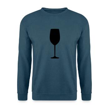 Glas - Unisex Pullover - Indigoblau - Vorne