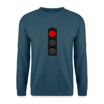 Ampel rot - Unisex Pullover - Indigoblau - Vorne
