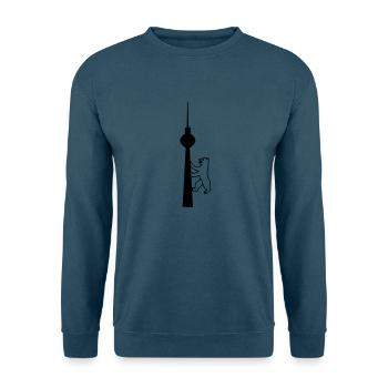 BERLINER FERNSEHTURM - Berlin Souvenirs - Unisex Pullover - Indigoblau - Vorne