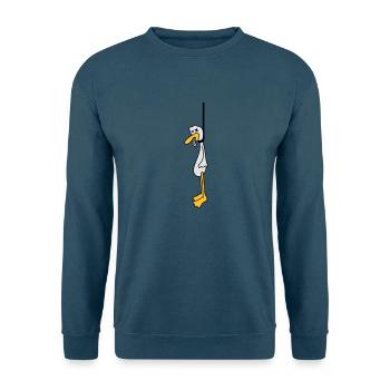 Hanged Duck - Unisex Pullover - Indigoblau - Vorne