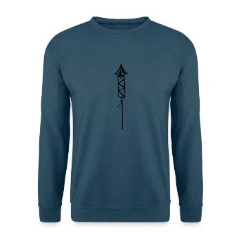 silvester rakete boeller feuerwerk anzuenden explo - Unisex Pullover - Indigoblau - Vorne