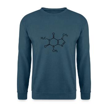 Coffein - chemische Formel - Unisex Pullover - Indigoblau - Vorne