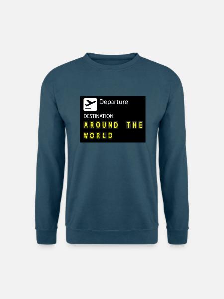 Weltreise - Unisex Pullover - Indigoblau