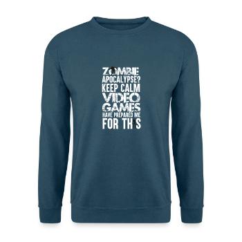 Apokalypse - Gaming - Unisex Pullover - Indigoblau - Vorne